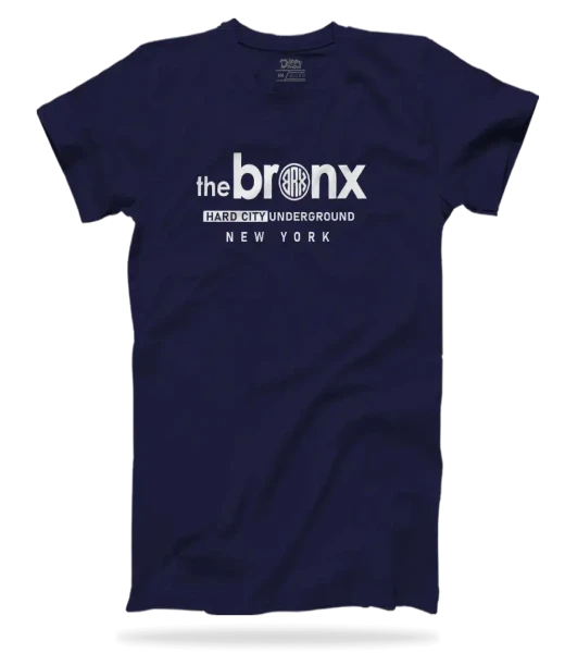 Dippy Drapes Half Sleeves Blue T-Shirt - Bronx City